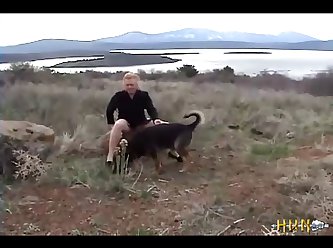 1 A Minx Gets Fucked By Her Dog, In Nature. (part 1)