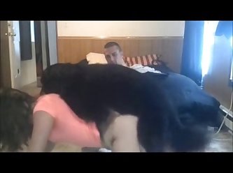 Girl Fucking The Dog For The First Time