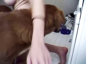 Young Man Fuck Dog
