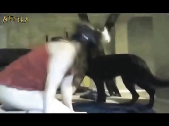 Webcam Masked Girl And Dog (part 1)